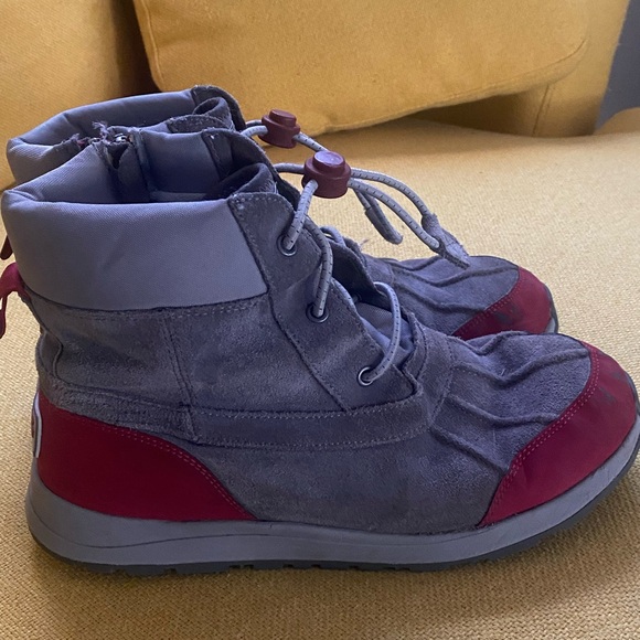 UGG Other - UGG Kids Boots - Gray with Red Accents
